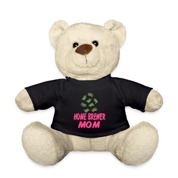 Home Brewer MOM Retro Funny Working At Home MOM - Teddy - Schwarz - Vorne