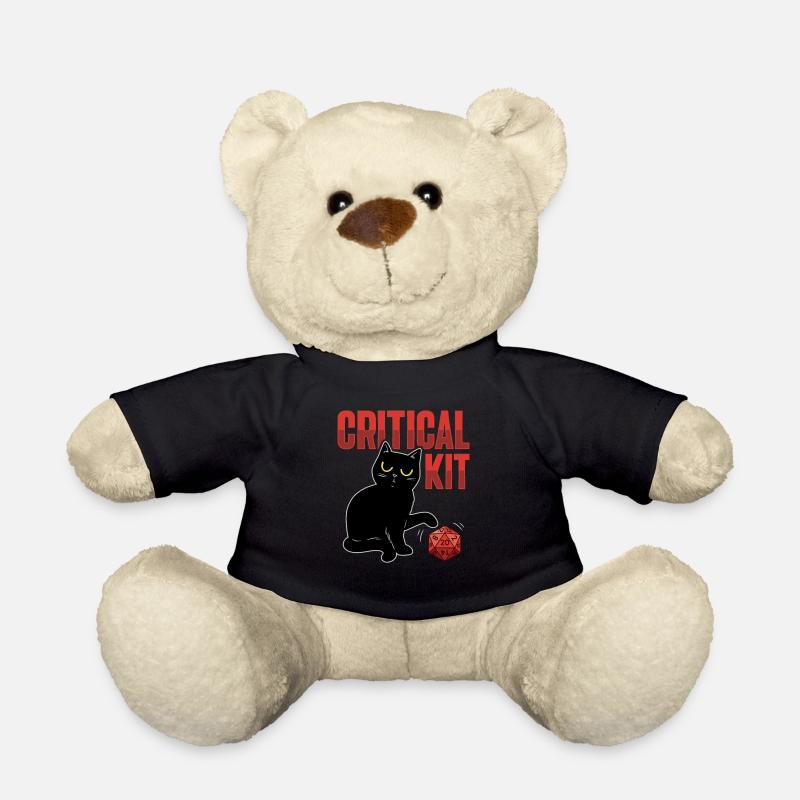 Conception D20 Cat pour un RPG GAMER - Nounours - noir