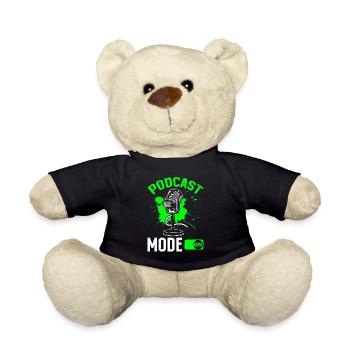 Podcast Host Podcasting Podcaster - Podcast Mode O - Nounours - noir - Devant