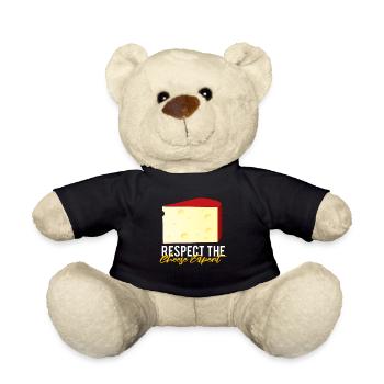 Gouda lovers for smoked Gouda - Teddy Bear - black - Front