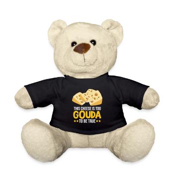 Smoked Gouda design and Gouda gourmet - Teddy Bear - black - Front