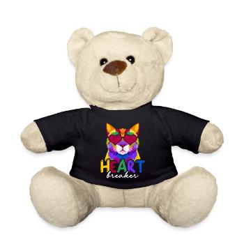 Anti-valentinstag Single Herzensbrecher - Teddy - Schwarz - Vorne