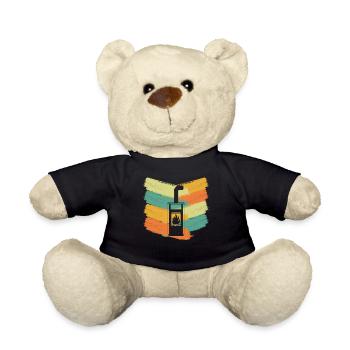 Kaminofen Kamin Retro Ofen - Teddy - Schwarz - Vorne