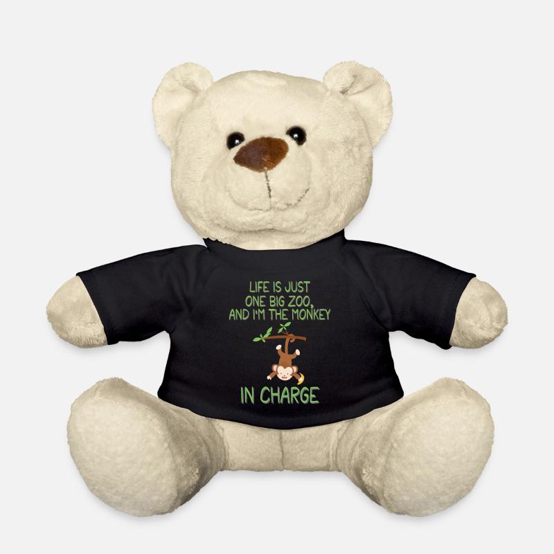 Life's a Zoo, Be the Funny Monkey in Charge - Nounours - noir