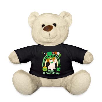 Fun Beagle Hund St. Patrick's Day Irish Green Paddy - Teddy - Schwarz - Vorne
