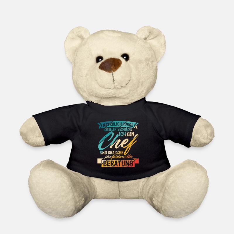 Natürlich Führe Ich Selbstgespräche Ich Bin Chef - - Teddy - Schwarz