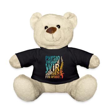 Physiotherapeut Physio Spruch Therapeut Geschenk M - Teddy - Schwarz - Vorne