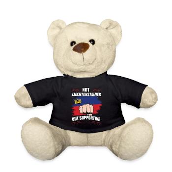 Not Liechtensteiner But Supportive Travel - Teddy - Schwarz - Vorne
