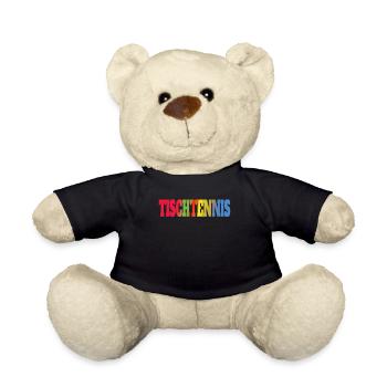 Tischtennis Zubehör Pingpong Motiv - Teddy - Schwarz - Vorne