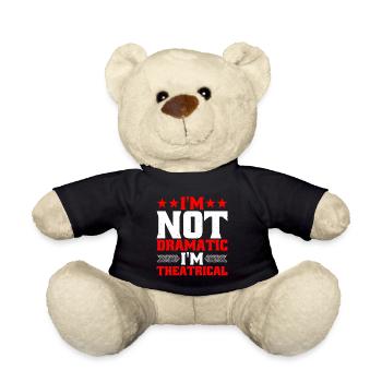 Je ne suis pas dramatique, je suis théâtral 8 - Nounours - noir - Devant
