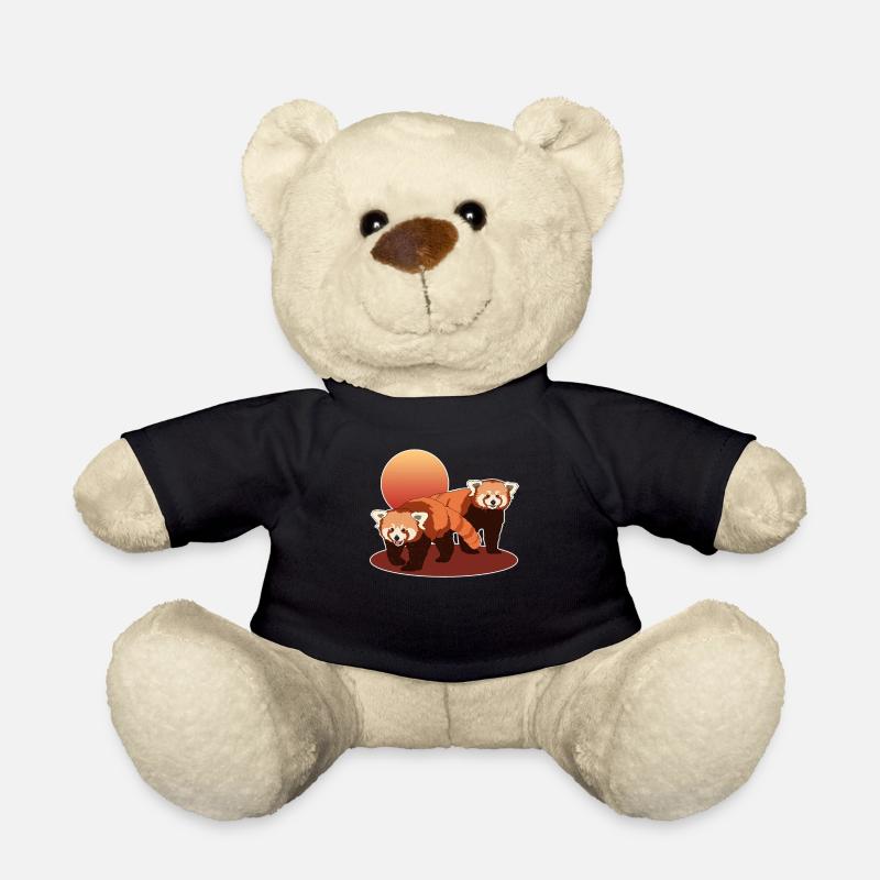 Roter Panda | Rote Pandas Red Panda Geschenk - Teddy - Schwarz