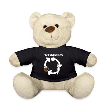 Tanzen Party Musik Bier Tänzer - Teddy - Schwarz - Vorne
