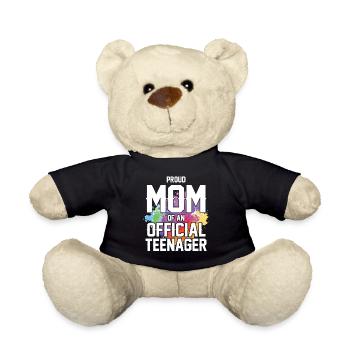 Fière maman d’un adolescent officiel de 13 ans. - Nounours - noir - Devant