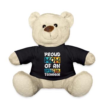 Fière maman d’un adolescent officiel de 13 ans. - Nounours - noir - Devant
