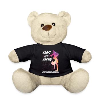 Turnen | Turnerin Gymnastik Turnen Mädchen Frauen - Teddy - Schwarz - Vorne
