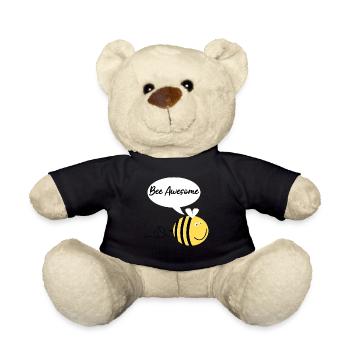 Biene Awesome Honigbienen Bienen - Teddy - Schwarz - Vorne