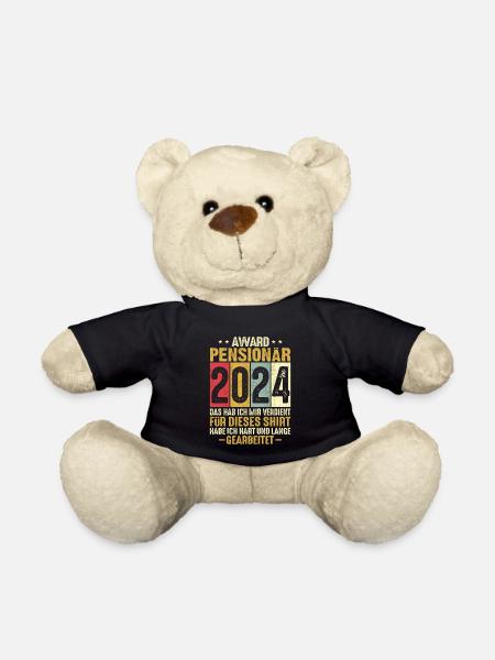 Rentner 2024 Pensionär Ruhestand Spruch - Teddy - Schwarz