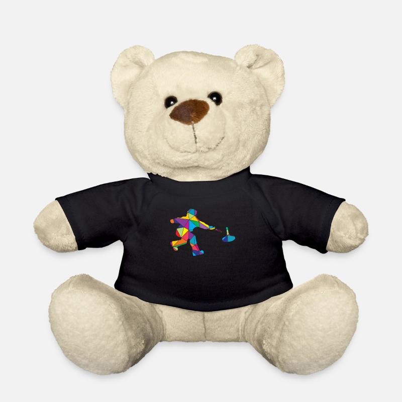 Eisstock Polygon Eisstockschütze - Teddy - Schwarz