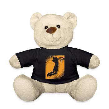 Basketball Basketballer - Teddy - Schwarz - Vorne