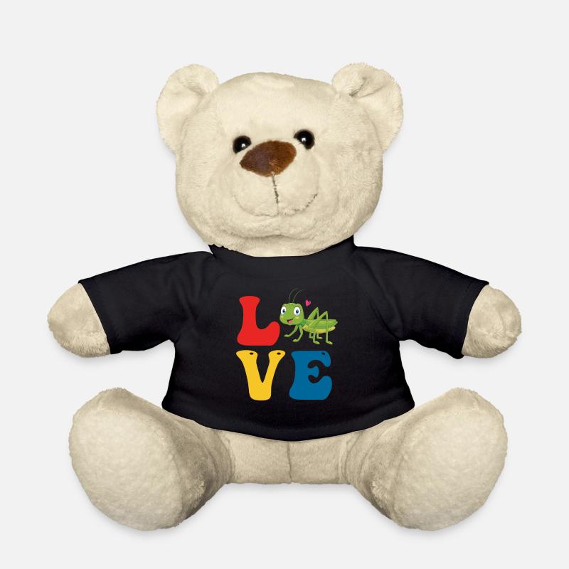Grashüpfer - Teddy - Schwarz