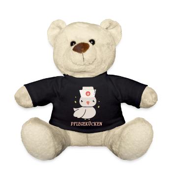 Pflegerin Krankenschwester Pflegerin Pflegekücken - Teddy - Schwarz - Vorne