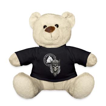 Vikings Nordic Rune Vikings Valhalla Vikings - Teddy Bear - black - Front