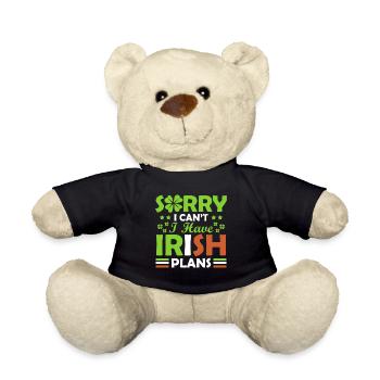 Désolé, je ne peux pas, j’ai l’irlandais - Nounours - noir - Devant