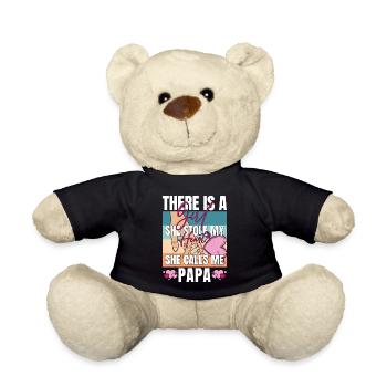 Funny Papa Design from Granddaughter - Teddy Bear - black - Front