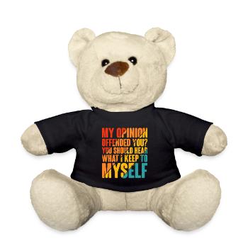 Mon opinion vous offense ? Écoute ce que je garde pour moi6 - Nounours - noir - Devant