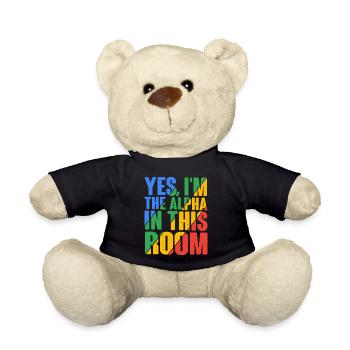 Oui, je suis l’Alpha dans cette pièce 21 - Nounours - noir - Devant
