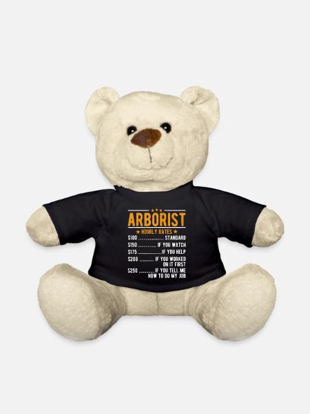 Arborist hourly wage - Teddy Bear - black