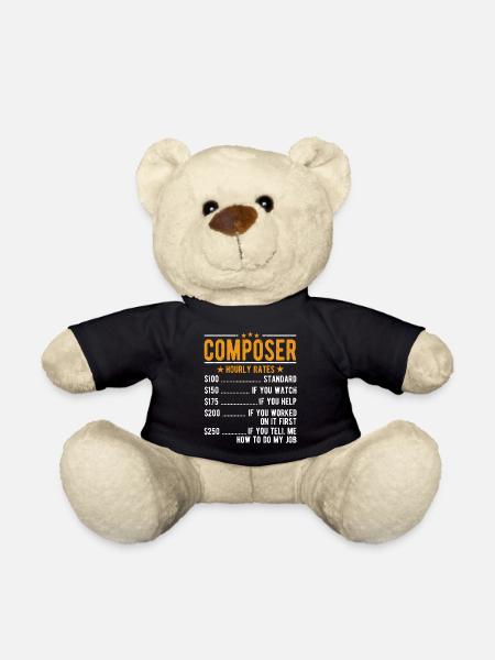 Komponist Stundenlohn - Teddy - Schwarz