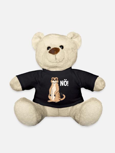 Böses Erdmännchen Nö Lustiger Spruch Geschenk - Teddy - Schwarz