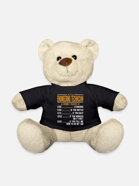 Engineering technician hourly wage - Teddy Bear - black