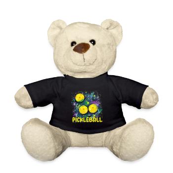 Pickleball Outdoor Game for Men and Women - Teddy Bear - black - Front