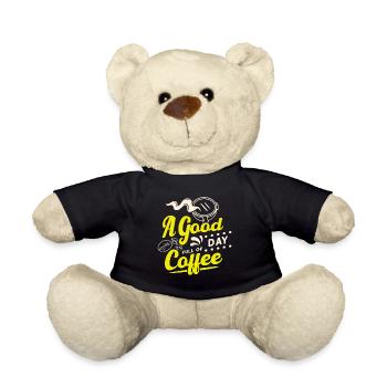 A Good Day Full of Coffee - Teddy - Schwarz - Vorne