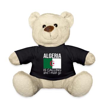 Algerien Spruch - Teddy - Schwarz - Vorne