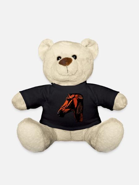 Pferd Tier Motiv - Teddy - Schwarz