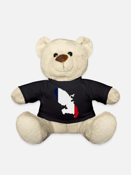 Carte de la Martinique - Nounours - noir