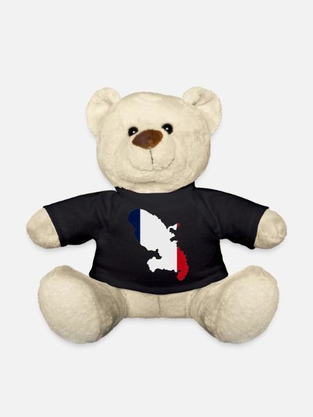 Map of Martinique - Teddy Bear - black