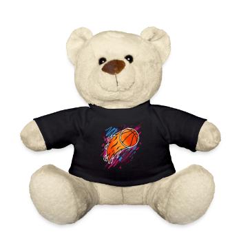 Basketball Basketballer - Teddy - Schwarz - Vorne