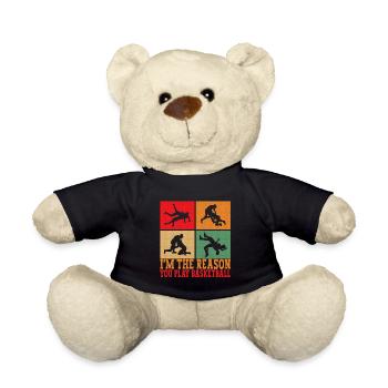 Lutte Lutteurs Lutteurs - Nounours - noir - Devant