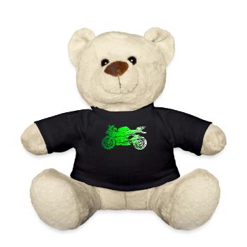 Motorcyclist Motorcyclist Gift - Teddy Bear - black - Front