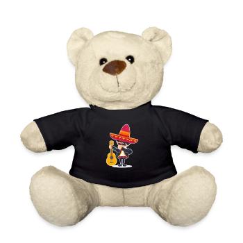 Tupfen Mariachi Mexiko Cinco de Mayo Mexikanischer - Teddy - Schwarz - Vorne