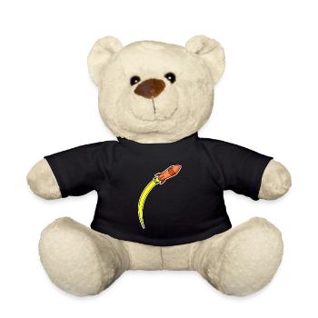Fusée Orange - Nounours - noir - Devant