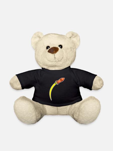 Rakete Orange - Teddy - Schwarz