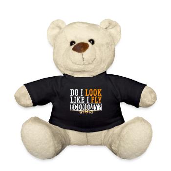 I look like I'm going economy first - Teddy Bear - black - Front