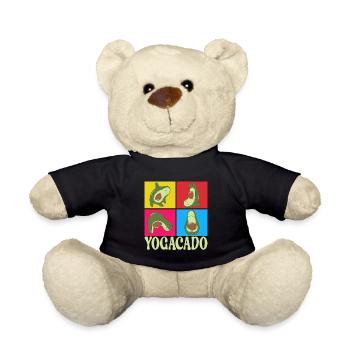 Yoga Avocado - Teddy Bear - black - Front
