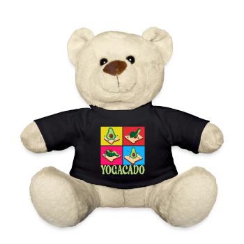 Yoga Avocado - Teddy Bear - black - Front