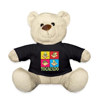 Yoga Avocado - Teddy Bear - black - Front